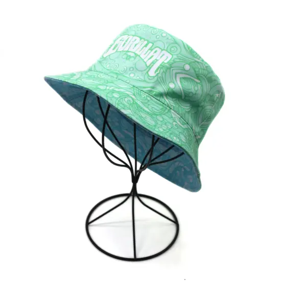 all over printed cotton bucket hat