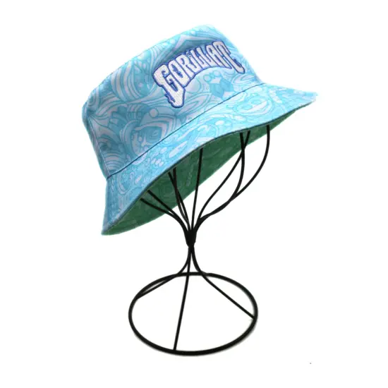 all over printed cotton bucket hat