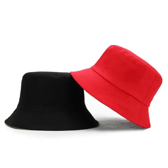 reversible bucket sun hat double-sided cotton