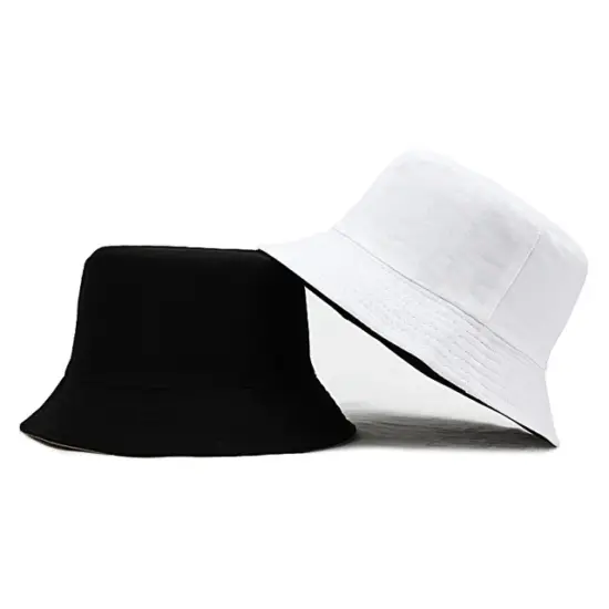 reversible bucket sun hat double-sided cotton