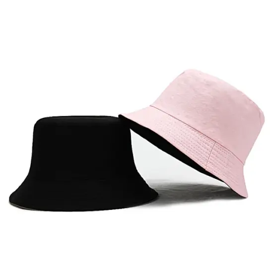 reversible bucket sun hat double-sided cotton