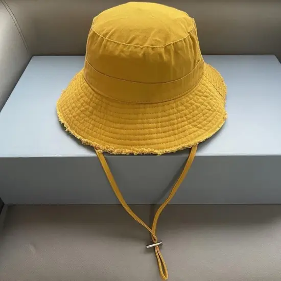 wide brim foldable outdoor fishing bucket hat