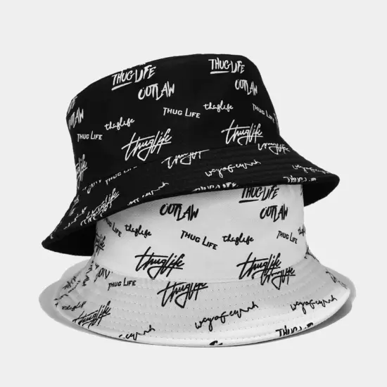 Cotton bucket hat with private logo for casual or outdoor use
