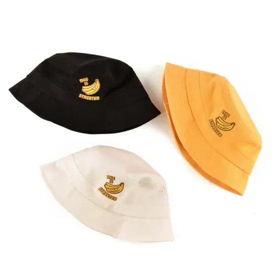 Breathable cotton kids bucket hat outdoor